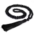 108 Mala Onyx necklace meditation jewelry, natural stone, knotted tassel, bead 8 mm