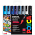 Posca Universal set of acrylic markers 1,8 - 2,5 mm mix of cool tones 8 pieces PC-5M