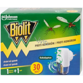 Biolit Eucalyptus Electric mosquito vaporizer 30 nights machine + refill 21 ml