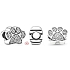 Charm Sterling silver 925 paw print, bead on bracelet pet