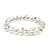 Herkimer diamond energy quartz bracelet elastic natural stone, ball 8 - 9 mm /16 - 17 cm, lucky stone