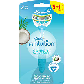 Wilkinson Sword Xtreme3 Women's Razors Comfort Coconut Delight, 3 Blades, 4 pcs