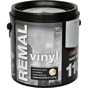 REMAL Vinyl Color Matt washable paint for walls, 110 dove grey, 3.2 kg