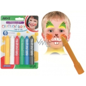 Amos Face Deco Face and body paint set of 6 colors