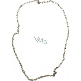Chain silver colour, silver medium wide 70 cm