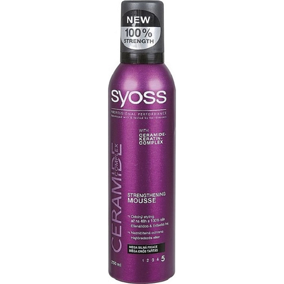 Syoss Ceramide Complex Mega Strong Hold Mousse 250 ml