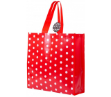 RSW Shopping bag with polka dot print red 43 x 40 x 13 cm
