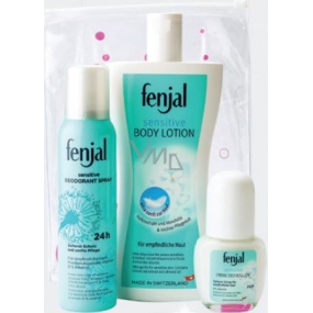 Fenjal Sensitive body lotion 400 ml + 24h deodorant spray 150 ml + 24h ball deodorant roll-on 50 ml, cosmetic set