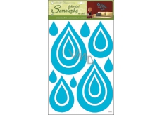 Room Decor Wall Stickers Drops 3D-Eva blue glitter 41 x 29 x 0.4 cm