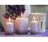 Lima Lavender scented candle light purple cylinder 60 x 90 mm 1 piece