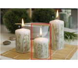Lima Bamboo candle white cylinder 50 x 70 mm 1 piece