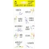 Sheet of Flower Spice Jar Stickers in Blister 44 x 32 mm 75 labels