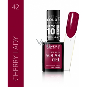 Revers Solar Gel gel nail polish 42 Cherry Lady 12 ml