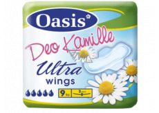 Oasis Ultra Wings Deo Camomile ultra thin perfumed sanitary napkins with wings 9 pieces