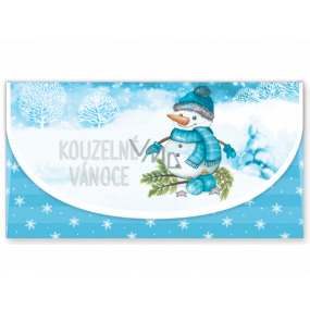 Nekupto Greeting card envelope for money Christmas Snowman 116 x 220 mm
