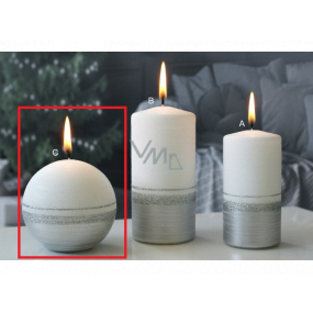 Lima Aroma line candle silver ball 80 mm 1 piece