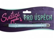 Nekupto Glowing ballpoint pen with print For success, touch tool controller 15 cm