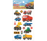 Plastic stickers Trucks 10.5 x 19 cm