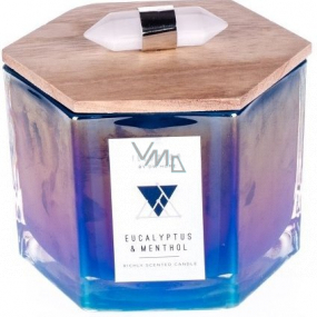 DW Home Eucalyptus & Menthol - Eucalyptus and Menthol scented candle in glass with two wicks and lid medium 258.55 g