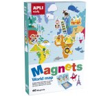 Apli Educational game with magnets - World map 40 magnets age 3+