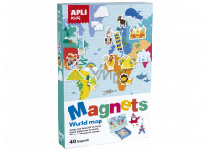 Apli Educational game with magnets - World map 40 magnets age 3+