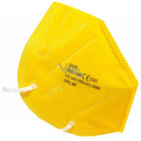 Bari Medical Respirator mouth guard 5-layer FFP2 face mask yellow 1 piece