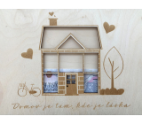 Albi Wooden money pocket House 24 x 18 x 0,9 cm