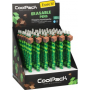 Colorino Rubber pen brown Cube green, blue refill 0,5 mm