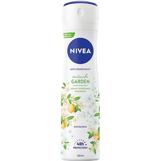 Nivea Miracle Garden Jasmine & Bergamot 48h antiperspirant deodorant spray for women 150 ml