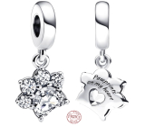 Charm Sterling silver 925 Sparkly paw, pet bracelet pendant