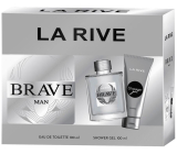 La Rive Brave Man eau de toilette 100 ml + shower gel 100 ml, gift set for men