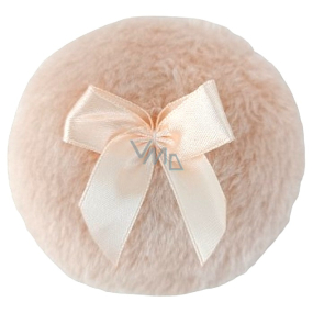 Powder puff swan pink with bow 9 cm 1 piece