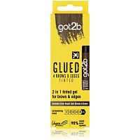 got2b Glued Brows & Edges Tinted coloring gel for eyebrows and "baby" hairs 2 in 1 Brown 16ml