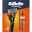 Gillette Fusion 5 Razor, Replacement Cartridges, 200 ml Gel