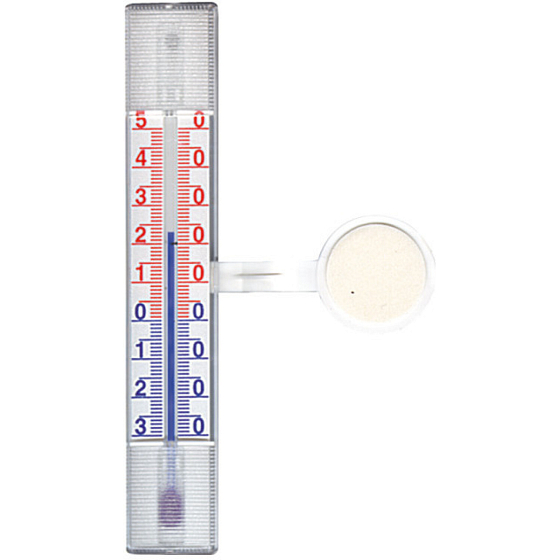 Spokar 2106 flat, window thermometer plastic, self-adhesive