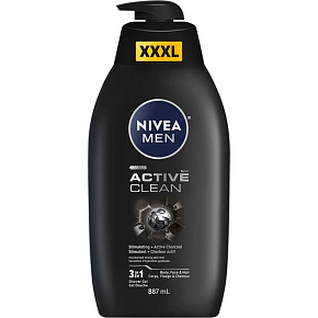 NIVEA MEN Active Clean 3 in 1, 887 ml NIVEA MEN Active Clean 3 in 1, 887 ml