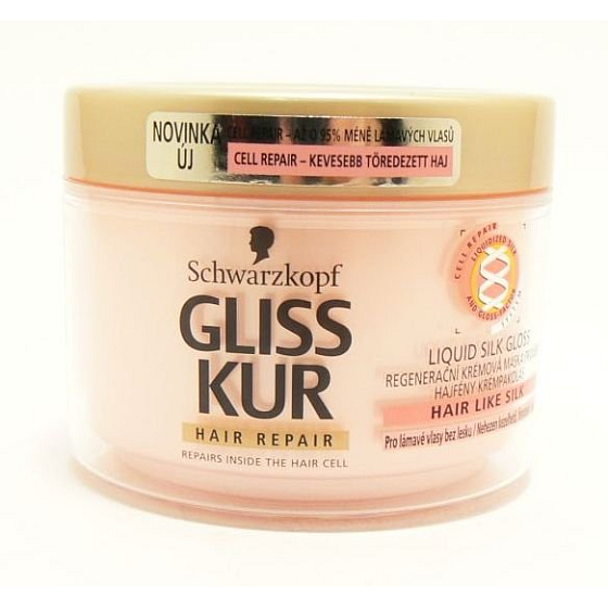 Gliss Kur Liquid Silk Gloss for shine hair cream mask 200 ml