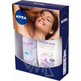 Nivea Kazcashmere shower gel 250 ml + antiperspirant spray 150 ml, for women cosmetic set