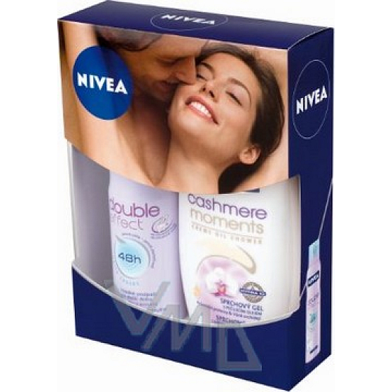 Nivea Kazcashmere shower gel 250 ml + antiperspirant spray 150 ml, for women cosmetic set