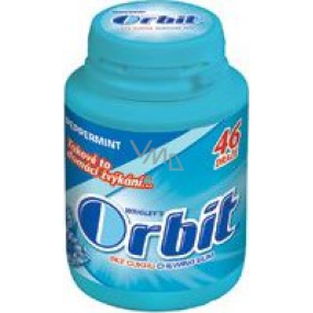 Wrigley's Orbit Peppermint Sugar-Free Chewing Gum Dragees 46 Pieces Canister