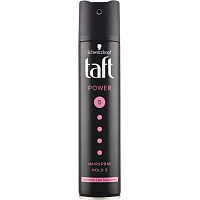 Taft Power Cashmere, hairspray mega strong hold, hold strength 5, 250 ml