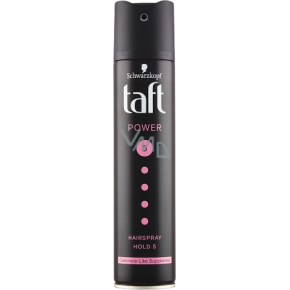 Taft Power Cashmere, hairspray mega strong hold, hold strength 5, 250 ml