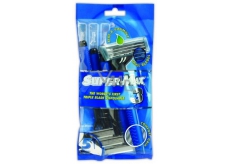 Super-Max Long Handle jednorázový holící strojek 3 břitý pro muže 5 kusů