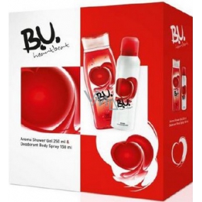 BU Heartbeat deodorant spray 150 ml + shower gel 250 ml, gift set for women