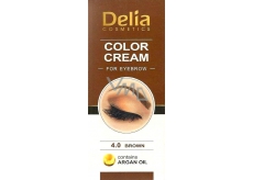 Delia Color Cream barvící krém na obočí s arganovým olejem 4.0 Brown 15 ml + 15 ml