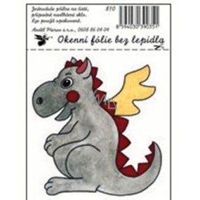 Window foil without glue small children's pictures dragon 12.5 x 8.7 cm