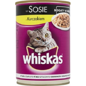 Whiskas Adult Chicken in canned juice 400 g