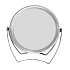 Abella Mirror 2x magnifying round M160 / L 15 x 18 cm