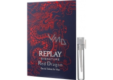 Replay Signature Red Dragon Eau De Toilette Spray for Men 2 ml, Vialka