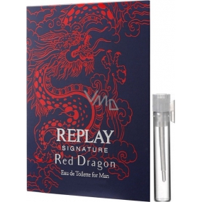Replay Signature Red Dragon eau de toilette for men 2 ml, vial